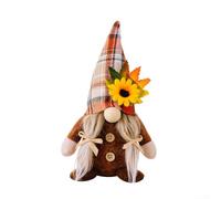 Plush Handmade Gnome Pair for Mr and Mrs Thanksgiving Day Ornaments Perfect for Indoor and Outdoor Seasonal Decor (Womens dresses)