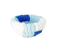 Plush Hanging Bird Bed - Cozy Nest For Parakeets Conures Hamsters Small Pets(Blue,S)