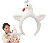Plush Headbands for Women, Face Wash Headband - Cartoon Swan Headbands Plush Face Wash Face Wash Tool for Sports