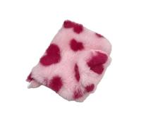 Plush Heart Print Organizers Pouches for Small Items, A | Soft Materials for Organizing Daily Carry Items Like Coin and Banks Cards, Sturdy for Daily Use, Portable Size