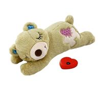 Plush Heartbeat Toy - 5.7 Inch Dog Comfort Bear, Soft Removable Stuffed With Gentle Vibration | Encouraging Cats Puppies Relaxation Play Supporting Sleeping Exploration Enhancing Emotional Soothing