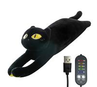 Plush Heat Cushion for Period Cramps, for Back Relief, Cat Heat Pad, USB Operated, Soft Stuffed Toys, Ideal for Heating at Home, Heat at the Office, Travel Use