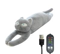 Plush Heat Cushion for Period Cramps, for Back Relief, Cat Heat Pad, USB Operated, Soft Stuffed Toys, Ideal for Heating at Home, Heat at the Office, Travel Use