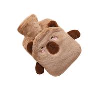Plush Heat Pouch - oen Liter Hot Water Container, Soft Animal Pattern Cover, Secure Tight Closure, Daily Comfort Support Accessory | Water Warmer for Menstrual Shoulder Recovery Home Travel Rest Care
