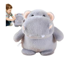 Plush Hippo Stuffed Animal - Soft Hippo Stuffed Animal Pillow, Stu-ffed Hi-ppo Toy, Soft Hipp-o Stuff-ed Toys, Toys Model Dolls For Kids Adults