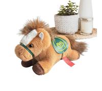 Plush Horse Figurine - Textile Creation, Rest Position Display Toys, Cuddly Decorative Character, Ornament In Style | Seasonal Surprise For Christmas Easter Parties Family Events