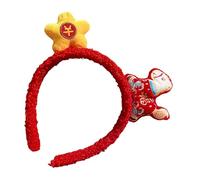 Plush Horse Headband, Cute Fortune Hairband For Festivals, Soft And Comfortable Spring Festival Headwear With Playful Feature, Plush Material With Touch Feature, Hair Accessories Category