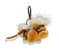 Plush horse keychain charm is made of durable polyester fabric, meaning good luck, safe to use with keys or bags. Motivational Keychain, フリーサイズ