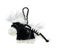 Plush horse keychain charm is made of durable polyester fabric, meaning good luck, safe to use with keys or bags. Motivational Keychain, フリーサイズ