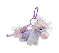 Plush horse keychain charm is made of durable polyester fabric, meaning good luck, safe to use with keys or bags. Motivational Keychain, フリーサイズ