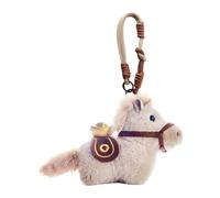 Plush Horse Keyring - Soft Plush Doll Collectible Pendant with Lanyard for Figurine, Cute Plush Accessory Decorative Keychain for Women Men Bag P
