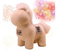 Plush - Horse Mascot, Year 2026 Toy, Festival Figure | Soft Decorative Character Enriches New-Year Events For Children Company Annual Meetings As A Seasonal Present Option In Workplace Holiday Set