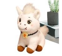 Plush Horse Stuffed Animal | Big Eyes Cute Decor,Stuffed Horses Plush Wear Flower Bow - for Classroom Easter Halloween Christmas Birthday Decor Bedroom Nursery Playroom Bookshelves