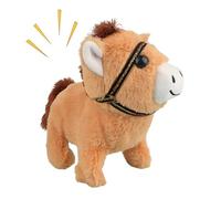 Plush Horse Stuffed Animal - Skin-Friendly Electric Plush Toy, Multi-Dimensional Animal Doll, for Boys Girls Bedroom Living Room Study Car Sofa Bed Nursery Playtime Bedtime Travel Birthday Collectors