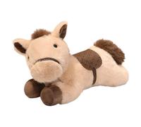 Plush Horse Toy - 11.8 Inch Soft Cute Lying Stuffed Animal Doll, Adorable Collectible Figure Decorative Plush Horse for Kids Girls Adults Families Birthday New Year Pretend Play Gift Home Room Car Des