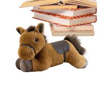 Plush Horse Toy - 11.81 In Soft Stuffed Animal Doll, Cartoon Style Decor Cushion, Huggable Comfort Companion | Cute Collectible Horse Pillow With Living Room Bedroom Desk Sofa Display
