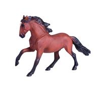 Plush Horse Toy Soft Grey Fur 15.2x15.2x9.5cm Realistic Equestrian Mini Model UK