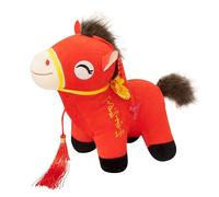 Plush Horse Toys,Soft Mascot Horse Plush Toy Dolls | 9.8Inch Souvenir Travel for Animal Lover Toddler Girls Room Bedroom Living Room Home Decor Chinese New Year