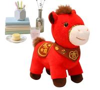 Plush Horse Toys,Stuffed 2026 Year Of The Horse Figurine | Plush Animal Model for Spring Festival - for Child Study Nursery Car Sofa Couch Bedroom Shelf Table