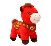 Plush Horse Toys | Stuffed 2026 Year Of The Horse Figurine,Plush Animal Model for Spring Festival,for Child Study Nursery Car Sofa Couch Bedroom Shelf Table