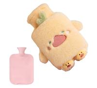 Plush Hot Water Bottle - 1L Animal Shape for Hand Warmers - Soft Foot Warmer Pack | For Suffering Patients Players Office Car Sofa Work Study Picnic Travel Home