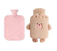 Plush Hot Water Bottle, Animal Shape Foot Warmer 1L | Cartoon Hot Water Bag - For Patients Elderly Students Athletes Office Sofa Bed Work Camping Picnic