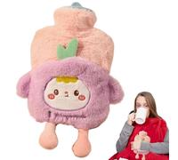 Plush Hot Water Bottle, Cute Hot Water Bottle | Cartoon Hand Warmer for Hot Water Bottle - Foot Warmer Safe for Hands, Winter Heating Bag for Home, Al a