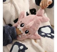 Plush Hot Water Bottle Hot Water Bottle with Washable Plush Cover Cute Shark Hot Water Bag for Pain Relief Women Winter Gifts for Back Pain Relief, Menstrual Cramps, and Comforting Cold/Hot Therapy