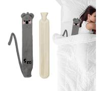 Plush Hot Water Bottle - Long Hot Water Bag Winter 2L Hot Water Bottle - Portable Bed Warmer Large Capacity Hand Warmer with Soft Cover for Feet, Bed & Waist