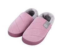 Plush Indoor Cotton Slippers Women’s Winter Warm Slippers Thermal Home Slippers with Cover Heel Anti-slip House Warm Floor Slippers Cozy and thick-soled Home Shoes for Bedroom Living Room Garden Yard