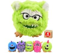 Plush Jelly Monsters Sensory Anti-Stress Toys Squeeze Jelly Belly Handheld Soft Bead Filled Cute Monsters for Kids Adults Stress Relief Collectable Set Bright Colours 4 Pack - Electoys