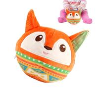 Plush Jumping Ball - Interactive Sound Toy for Developing | 11.5x12.5x12.5cm, Soft Fabric with Electric Bounce, Talking Animal for Communication, Hearing Trainer Boys, Skill Builder Girls
