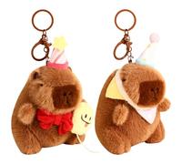 Plush Keychain, 2 Piece Kabbalah Keyring, Cute Key Ring, Kawaii Plush Doll Keychain, for Girls Boys Bag, Cartoon Key Holder for Purse Wallet Birthday Party Favors Gift
