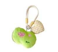 Plush Keychain Coin Bag Multi Purpose Storage Pouches with Keyring Design for Earphones Trinkets Compact Everyday Carry Adorable Fruit Shaped Holder