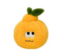 Plush Keychain | Peelable Design Bag Charm - Funny Orange Plush Keychain With Worm | for Birthday Holiday Stocking Stuffer Travel Commuting Handbag Purse