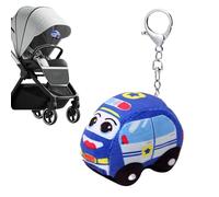 Plush Keychain - Plush Fire Truck Car Keychain Pendant | Learning Bag Charm for Room Purse Bedroom Home Backpack Cribs Kids Handbag Girls Preschool Birthday
