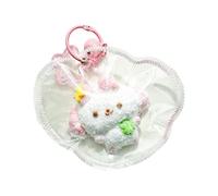 Plush Keychain - Soft Silicone Squeeze Sensory Toy, Cute Slow Rebound Fidget Keychain for Kids Teen Adults, Classroom School Office Desk Stress Relief, Travel Home Car Ride Companion