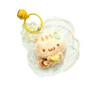 Plush Keychain - Soft Silicone Squeeze Sensory Toy, Cute Slow Rebound Fidget Keychain for Kids Teen Adults, Classroom School Office Desk Stress Relief, Travel Home Car Ride Companion
