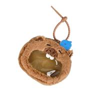 Plush Keychain Wallet with Spacious Interior Practical Cpin Purse Card Organized Storage Case for Daily Essential Soft Plush Capybara Pouch Organizer