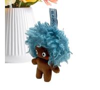 Plush Keychains, Soft and Adorable Model with Afro Design, for Key Ring - for Favourites for Children's School Parties, Valentines, Christmas, Easter and Birthdays