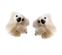 Plush Koala Hair Claw Clip - Cartoon Decorative Clamp, Sweet 5D Animal Charm Ornament