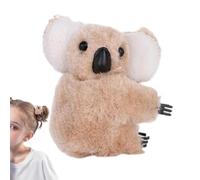Plush Koala Hair Clips - Hair Claw Clips Women, Plush Hair Clips | Long Lasting Cute Koala Design Non-Slip Hair Claws, Lovely Headwears Styling Tools for Party Daily Performance, Creamy White
