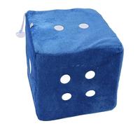 Plush Large Dice Comfortable Stuffed Cubic Pillow for Home Sofa Decoration, Cute Toy for Birthday Party, 20cm/7.9in (Blue)