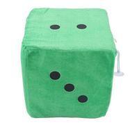 Plush Large Dice Comfortable Stuffed Cubic Pillow for Home Sofa Decoration, Cute Toy for Birthday Party, 20cm/7.9in (Green)