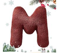 Plush Letter Pillow 38x30cm Soft Initial Throw Cushion A To Z Initial Letter Pillow Soft Cushion English Alphabet Hugging Throw Pillows Letters Shaped Seat Cushions Floor Mat Sofa Seat Cushions