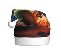 Plush Lightning Tennis Christmas Hat, festive costume accessory, soft to the touch, perfect for Christmas and holiday parties.