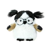 Plush Little Bird Doll With Hair, Mini Funny Cute Fat Sparrow Plush Toys With Glasses, Adorable Stuffed Animal Companion For Kids Boys Girls Gift