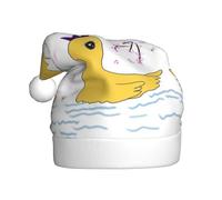 Plush little yellow duck Christmas Hat, festive costume accessory, soft to the touch, perfect for Christmas and holiday parties.