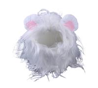 Plush Mane Shape Hat For Halloween Mischievous Party Pet Winter Keep Warm With Elastic Neck Strap For For Small Animal For Dogs Christmas