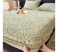 Plush Mattress Protector Cover Stretchable Fitted Sheet for Bed Waterproof Bed Bug Proof Bedding Fits 120x200cm Soft and for Ultimate Comfort